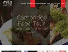 Tablet Screenshot of cambridgefoodtour.com